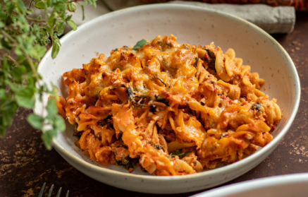 Fitness recept: Zapečena tjestenina s umakom od rajčice i sirom