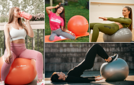 10 učinkovitih vježbi za core i stražnjicu s loptom za pilates