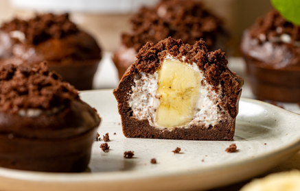 Fitness recept: čokoladni kolačići sa Stracciatella kremom i bananom