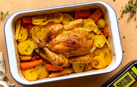 Fitness recept: sočna pečena piletina s krumpirom i povrćem